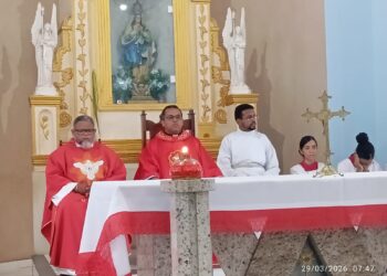 Centenas de fiéis participam da tradicional Missa de Ramos em José de Freitas