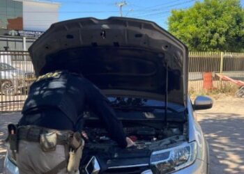 PRF recupera em Bom Jesus (PI) carro roubado na Bahia e encaminha motorista à Polícia Civil