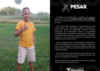 Adolescente de 13 anos morre após se afogar em açude durante mutirão de limpeza em Miguel Alves