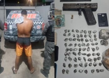 Suspeito é preso com arma artesanal, drogas e balança de precisão na zona Norte de Teresina
