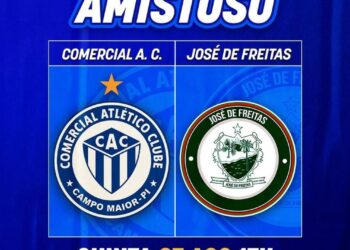 Seleção de José de Freitas enfrenta Comercial em amistoso com entrada gratuita