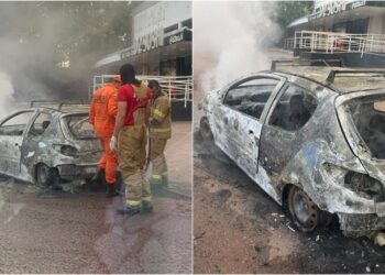 Carro é destruído por incêndio na zona Leste de Teresina; capital registra terceiro caso em 24 horas