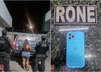 Mulher é conduzida após ser flagrada com celular roubado em casa de shows em Teresin