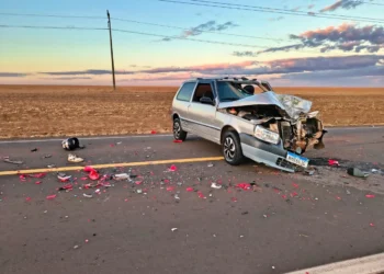 Acidente entre carro e moto deixa motociclista em estado grave em Uruçuí