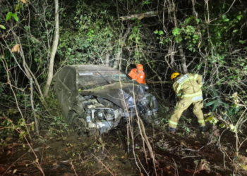 Motorista fica presa às ferragens após acidente e aciona bombeiros por telefone no PI