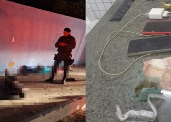 Dois homens são presos após perseguição policial e acidente em Parnaíba; maconha é apreendida