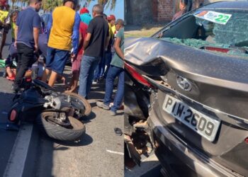 Motociclista fica gravemente ferido após colidir com carro parado na BR-343, em Campo Maior