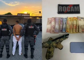 Homem com tornozeleira eletrônica é preso com pistola furtada na zona Norte de Teresina